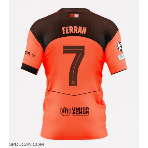 Muški Nogometni Dres Barcelona Ferran Torres #7 Rezervni 2025-26 Kratak Rukav Muški Nogometni Dres Barcelona Ferran Torres #7 Rezervni 2025-26 Kratak Rukav